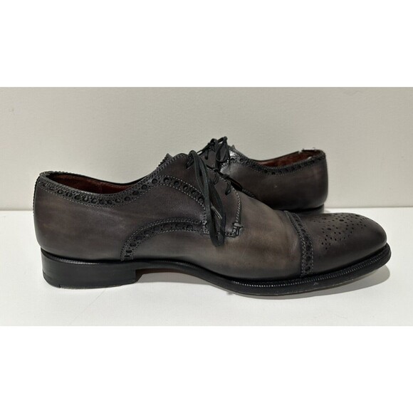 Magnanni men size 11 M lace up shoes cap toe oxford gray leather main image 11